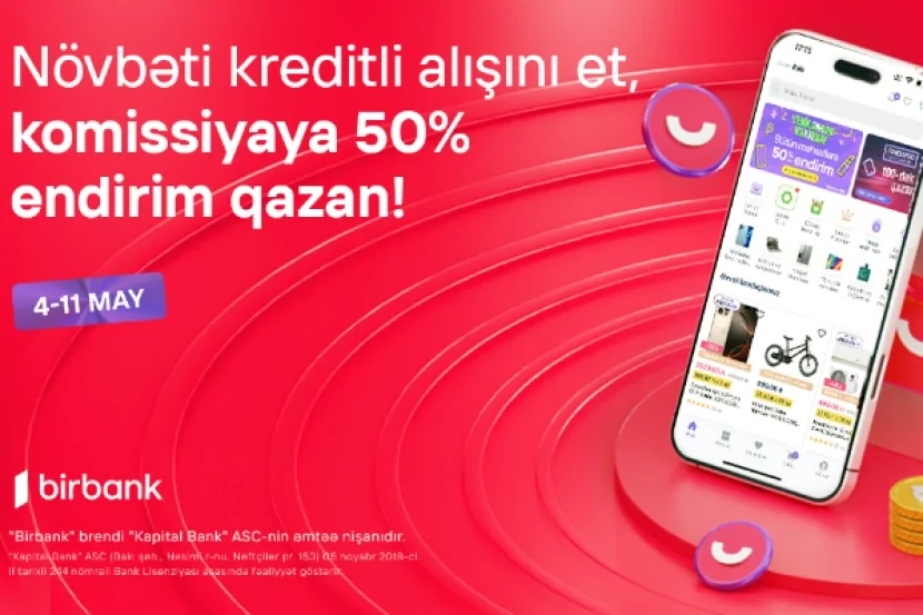 Umico kredit xətti ilə alış-verişə 50% komissiya endirimi
