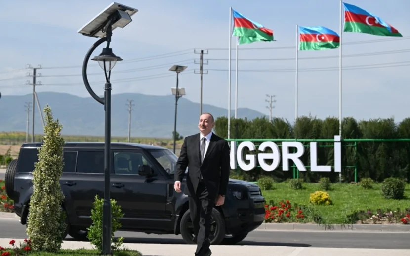 Prezident Kəngərlidəki işlərlə tanış oldu - FOTOLAR