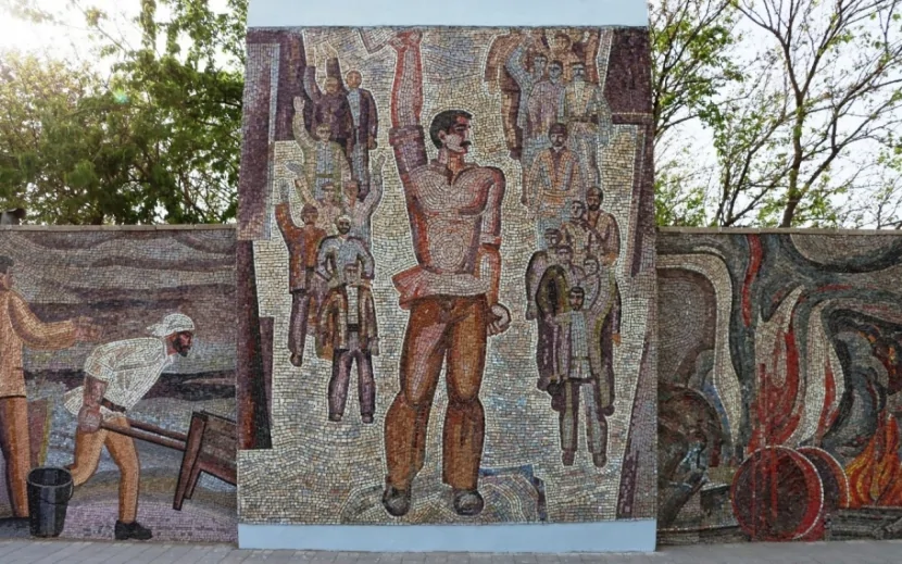 Mozaikaların bərpası davam edir - FOTOLAR