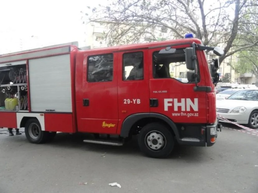 Yanğın oldu Dərhal əraziyə FHN-in qüvvələri cəlb edildi