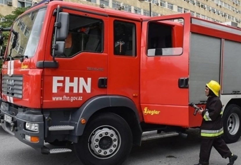 Bakıda çay evində yanğın OLUB