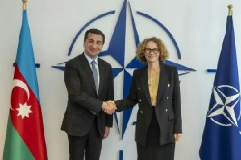 Hikmət Hacıyev NATO rəsmisi ilə görüşdü 