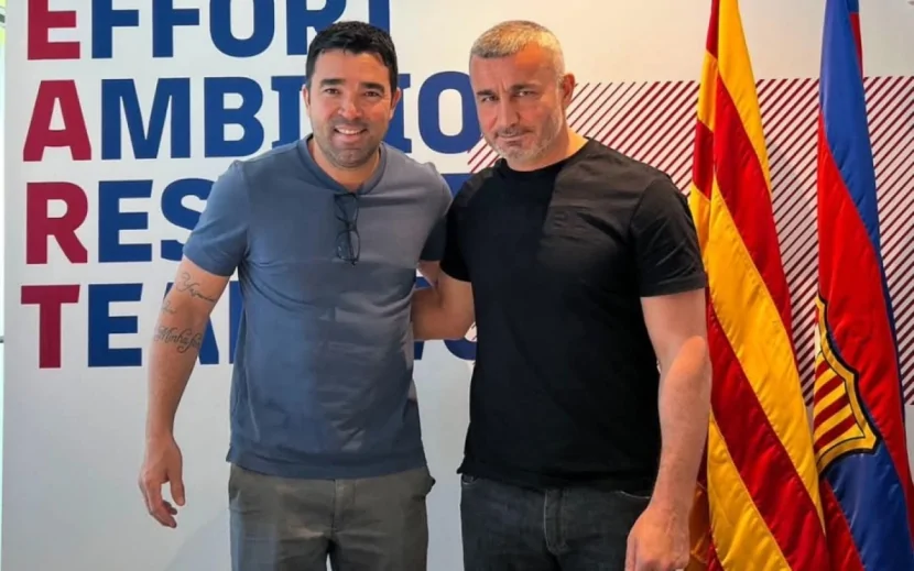 Qurbanov “Barselona”nın baş məşqçisi ilə görüşdü