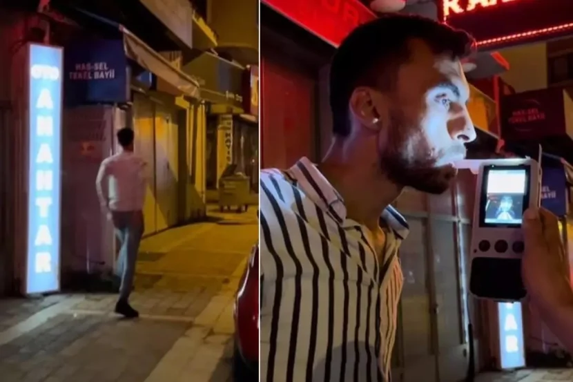 Alkoqol testi zamanı yaşanan QƏRİBƏ HADİSƏ