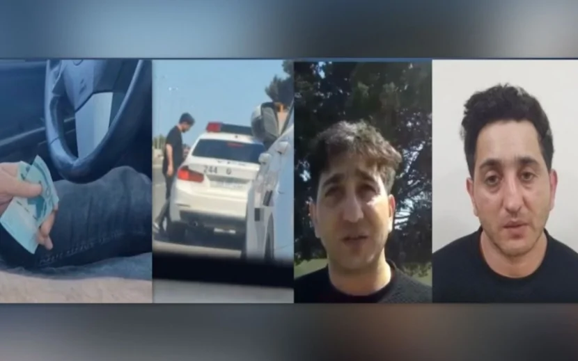 Yol polisini təhdid edən sürücü həbs OLUNDU