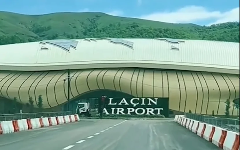 Laçın aeroportundan görüntülər