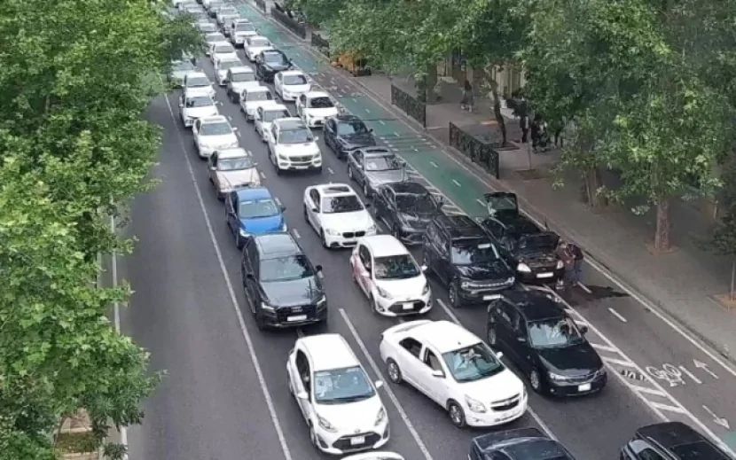 Hazırda bu yollarda sıxlıq var - SİYAHI