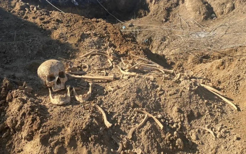 Ağdamda insan sümükləri tapıldı