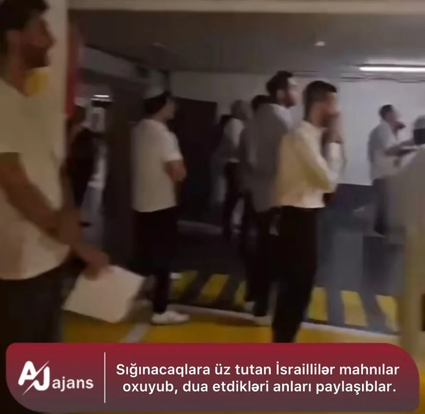 Sığınacaqlardakı israillilərin bu  paylaşımları DİQQƏT ÇƏKDİ