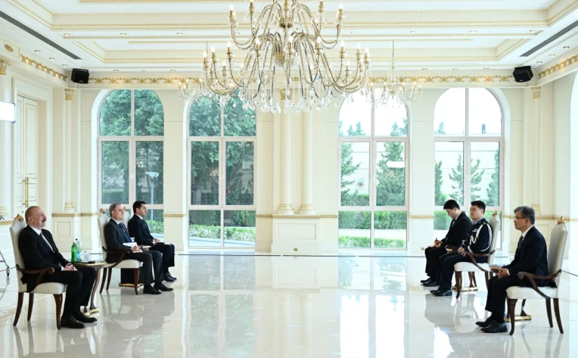 Prezident Koreyanın yeni səfirinin etimadnaməsini qəbul edib