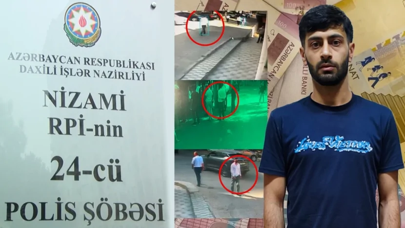 Tibbi maska ilə kamuflyaj olunaraq quldurluq etdi - VİDEO