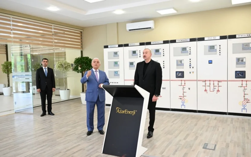 “Yevlax” qovşaq yarımstansiyasının açılışı oldu - FOTOLAR