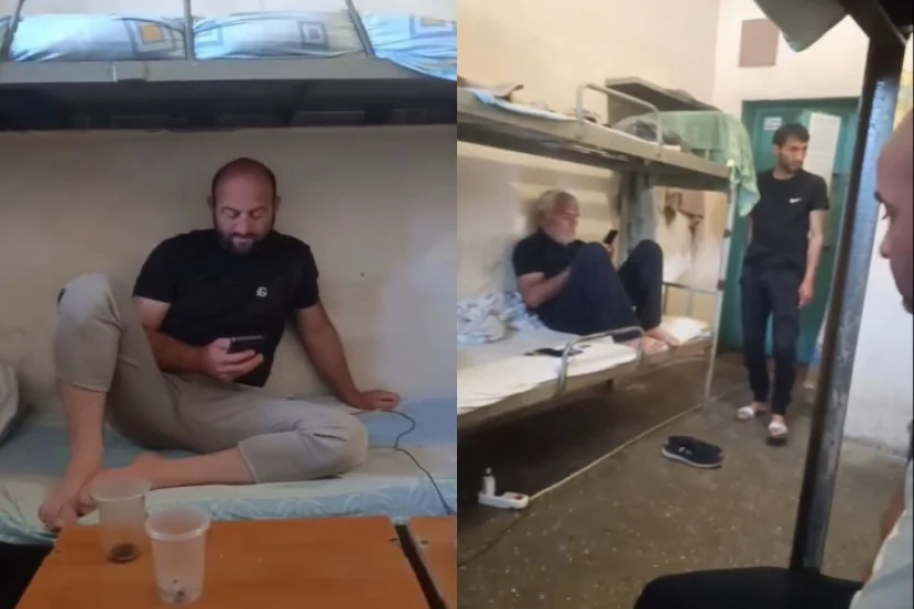 Rusiyada OMON-un saxladığı azərbaycanlıların həbsxanadan GÖRÜNTÜLƏRİ