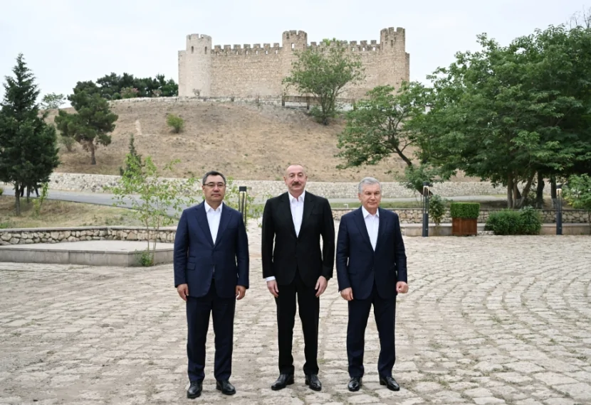 Prezidentlər Ağdamda Şahbulaq qalasında OLUBLAR - FOTO