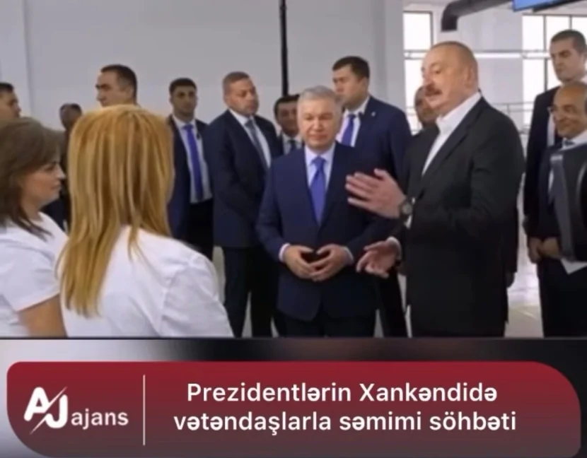 Prezidentlərin Xankəndidə vətəndaşlarla səmimi söhbəti -  VİDEO