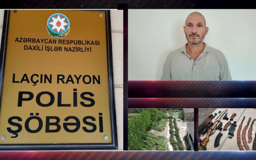 Laçında 300-ə yaxın çətənə bitkisi və silah-sursat aşkarlandı