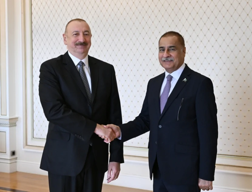 İlham Əliyev Pakistan  nümayəndə heyətini qəbul edib