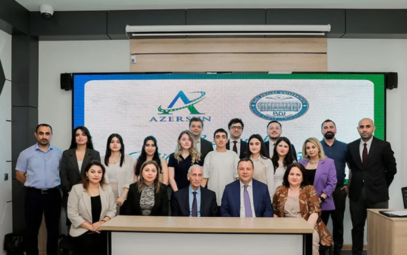 “Azərsun Holdinq” BDU-nun Jurnalistika fakültəsinin 6 tələbəsinə təqaüd ayırdı - Fotolar