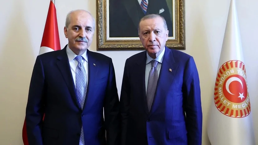 Ərdoğan  Numan Kurtulmuş ilə görüşdü