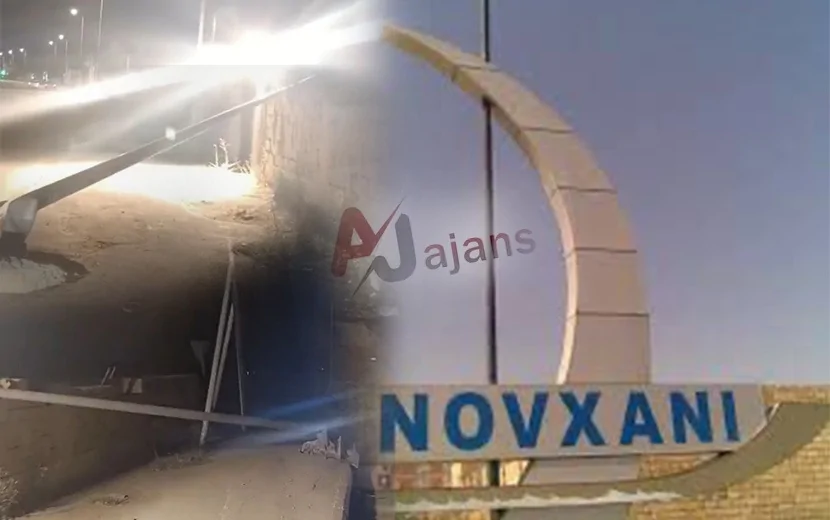 Novxanıda TƏHLÜKƏ: İşıq dirəyi aşıb, ərazi nəzarətsiz qalıb