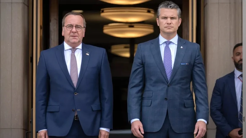 Hegseth Almaniya müdafiə nazirini qarşıladı