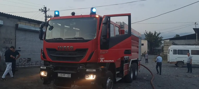 Zaqatalada açıq ərazidə YANĞIN OLDU