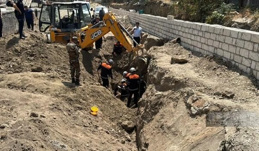 Sumqayıtda uçqun altında qalaraq ölən fəhlə ilə bağlı araşdırma aparılır