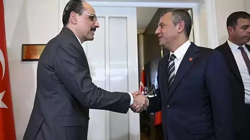 İbrahim Kalın CHP sədri Özgür Özəllə GÖRÜŞDÜ