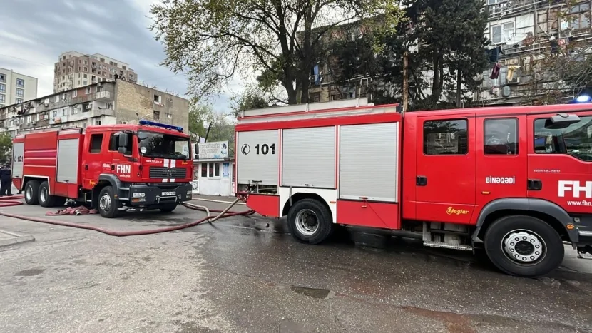 Bakıda obyektdə yanğın olub