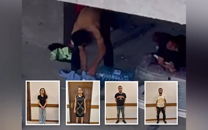 Yasamalda binanı narkotik yuvasına çevirənlər tutuldu - Foto