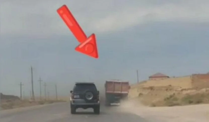 “KamAZ” sürücüsü yolda avtoşluq etdi