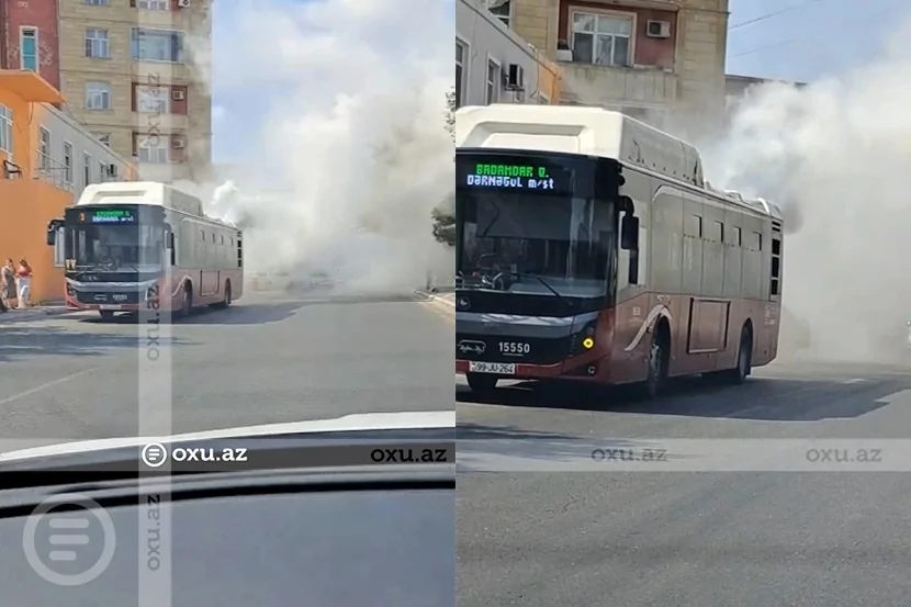 \"BakuBus\" avtobusunda HƏYƏCANLI ANLAR