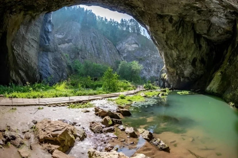Başqırdıstanda 30 metrlik qayadan çaya yıxılan turist sağ qalıb