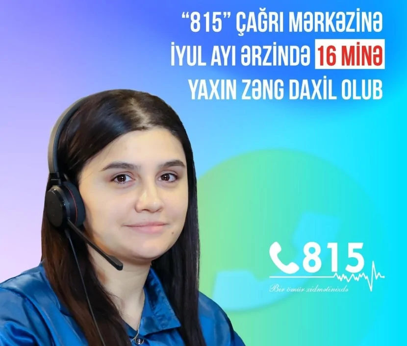 “815” Çağrı Mərkəzinə iyul ayı ərzində 16 minə yaxın zəng daxil olub