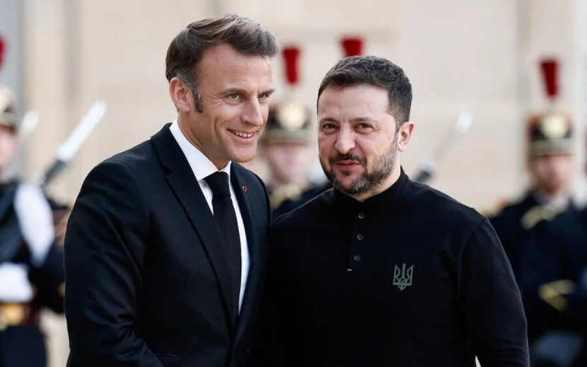 Makron Zelenski ilə görüşəcək