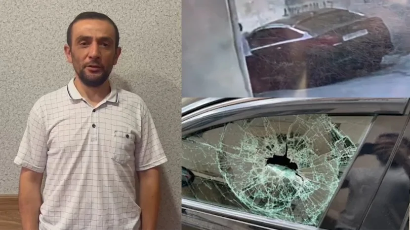 Bakıda maşının şüşəsini qəsdən sındıran şəxs saxlanıldı