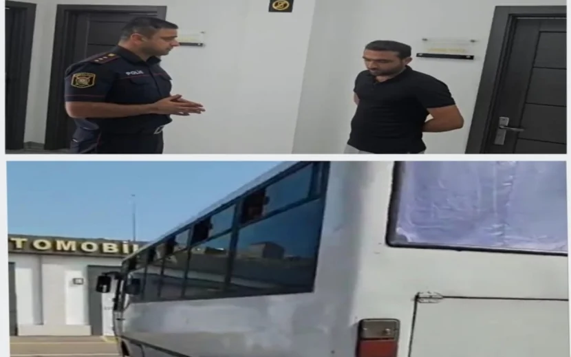 Sərxoş halda sərnişin daşıyan avtobus sürücüsü həbs edildi