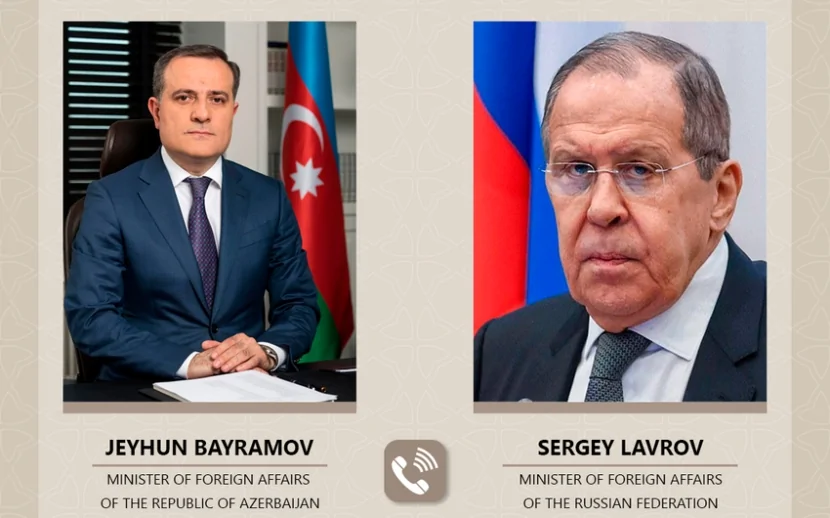 Ceyhun Bayramov ilə Sergey Lavrov arasında telefon danışığı baş tutub