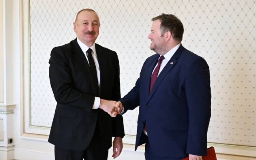 Prezident Stiven Doutini qəbul etdi - FOTOLAR