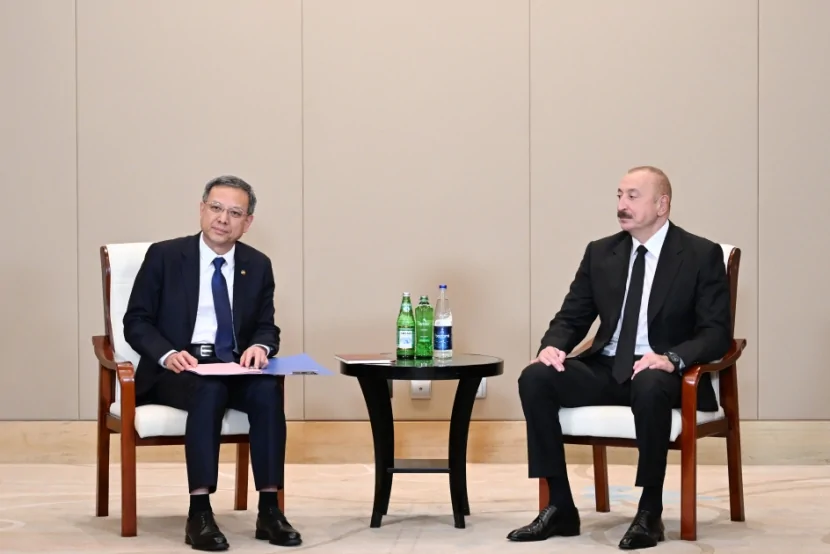 Prezident \"China Energy Engineering Corporation Limited\" şirkətinin rəhbəri ilə GÖRÜŞÜB