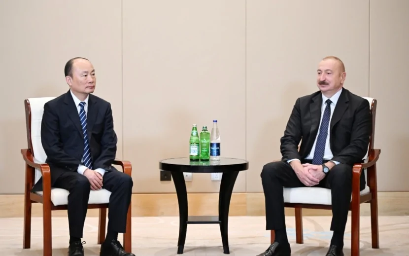 Prezident “China National Chemical Engineering” şirkətinin sədri ilə görüşdü - FOTOLAR