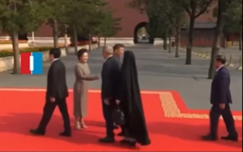 Pezeşkian Szinpinin xanımının əlini sıxmadı - Video