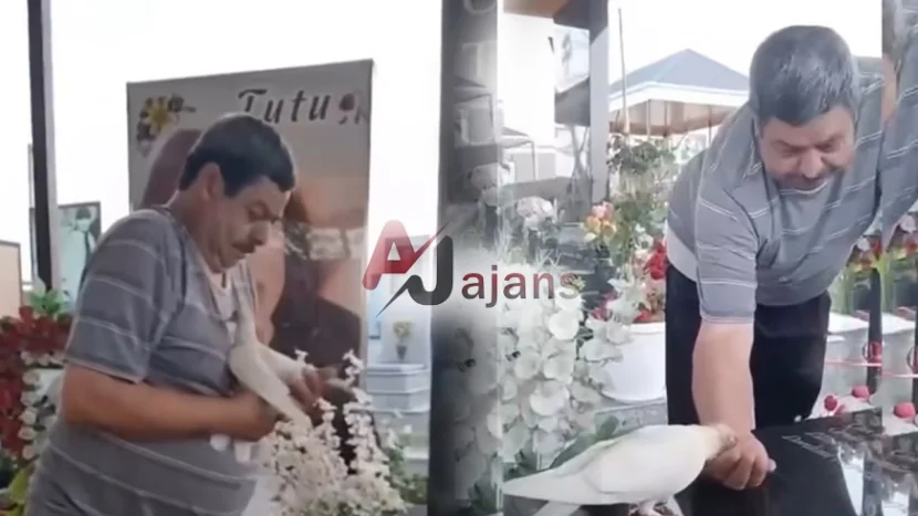 Qızının məzarını ziyarət edən atanın qarşılaşdığı mənzərə - VİDEO