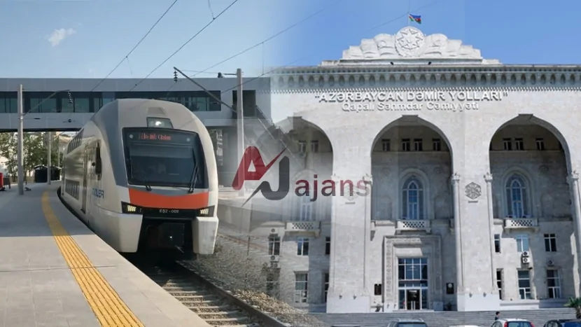 Dəmiryolu vağzalında bilet növbəsi: Kassada 1 nəfər xidmət edir