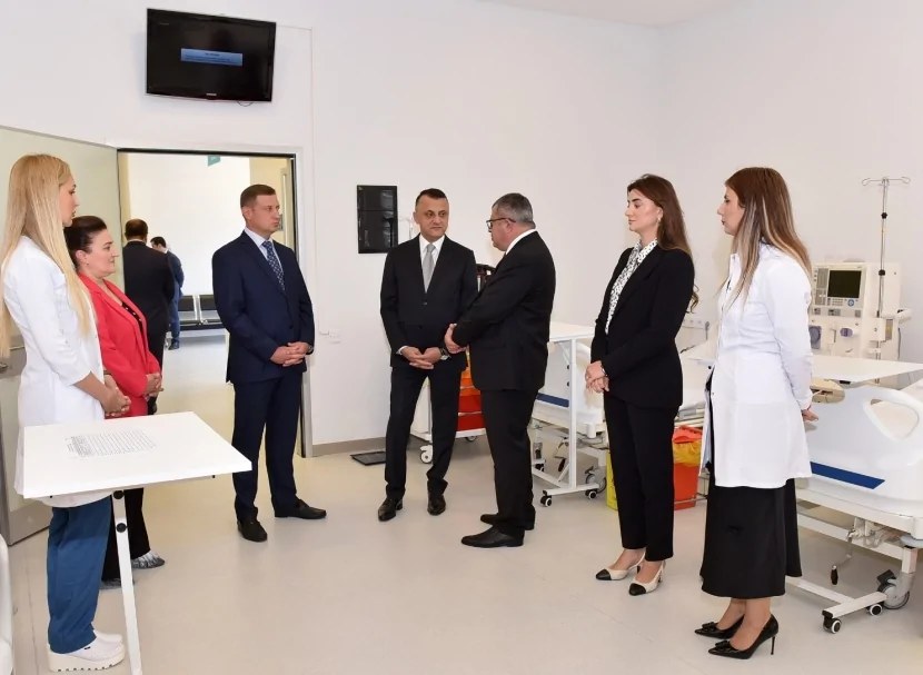 Sumqayıt Tibb Mərkəzində yeni Hemodializ şöbəsi fəaliyyətə BAŞLAYIB
