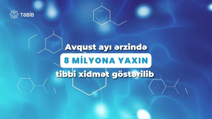 Avqust ayı ərzində 8 milyona yaxın tibbi xidmət göstərilib