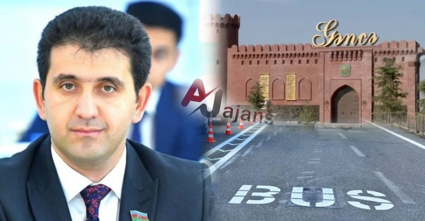 Gəncəyə avtobus yolu çəkdilər tıxac yarandı