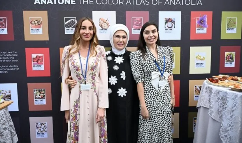 Leyla Əliyeva və Arzu Əliyeva Nyu Yorkda sərgidə