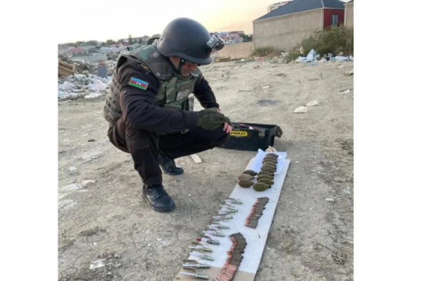 Abşeronda silah-sursat AŞKARLANIB
