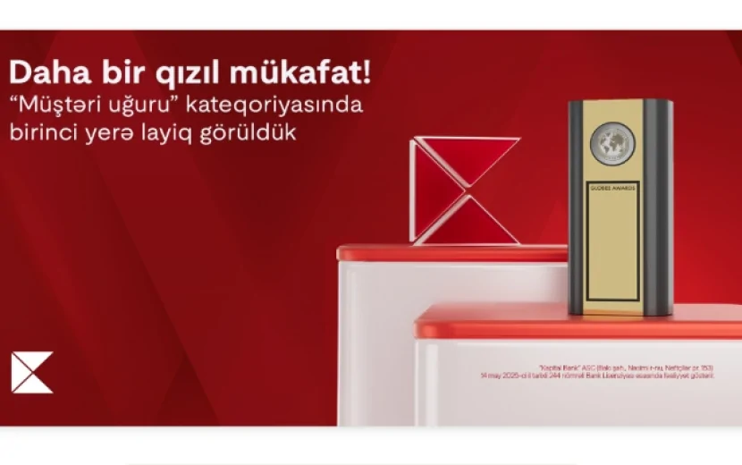 \"Kapital Bank\" “Globee–Innovation Awards”dan qızıl mükafata layiq görüldü